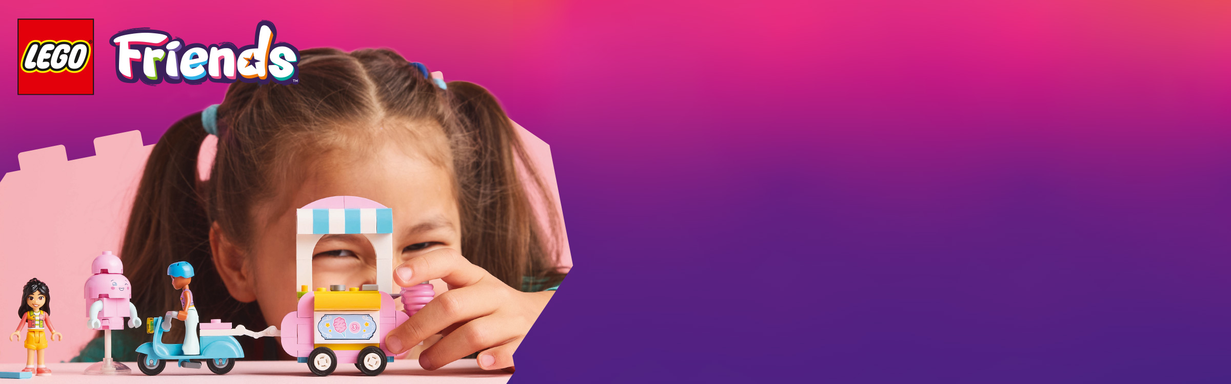 Cotton Candy Stand and Scooter 42643 | Friends | Buy online at the