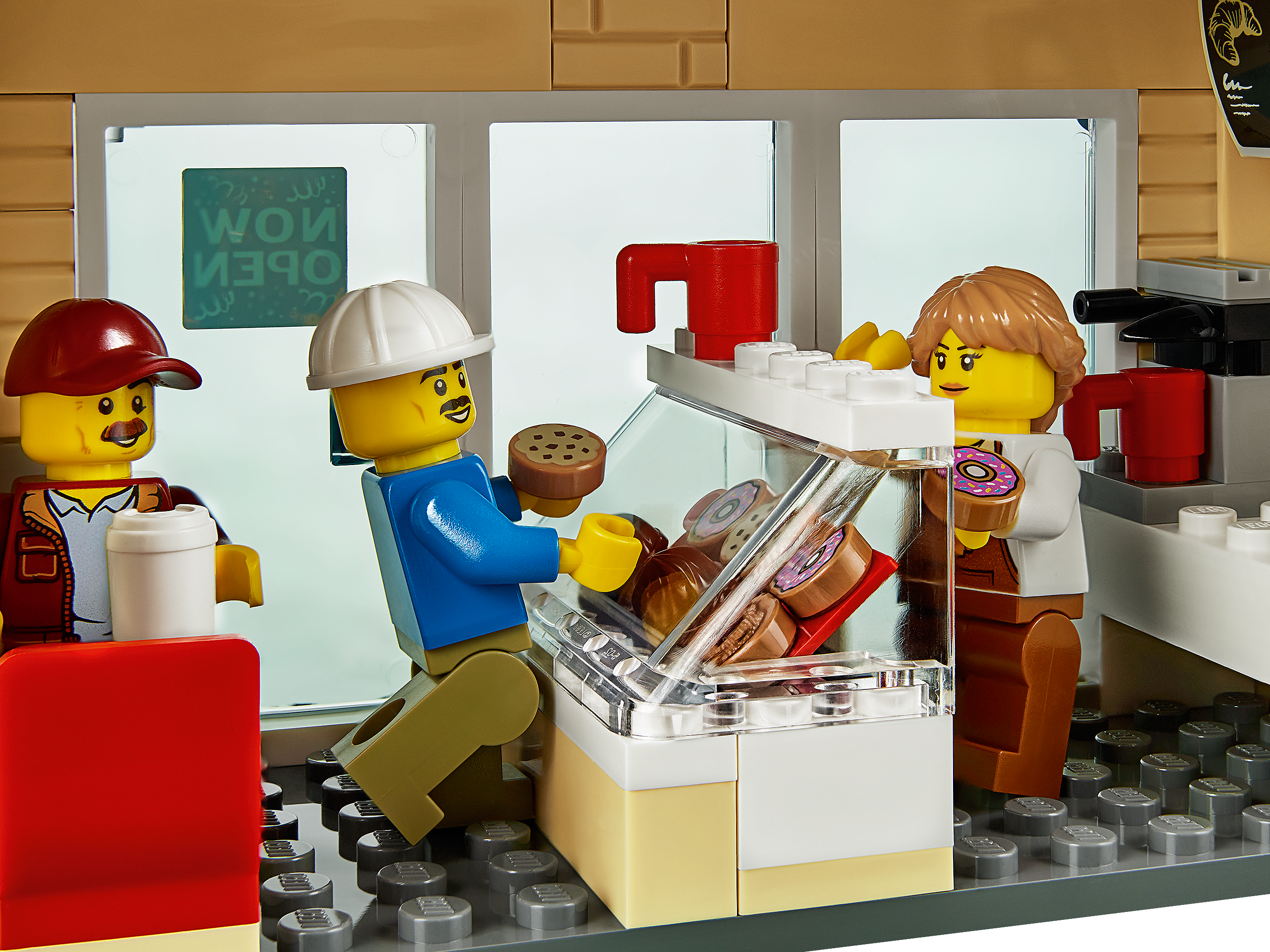 Jouet de Construction LEGO®-City L’ouverture du magasin de donuts Enfant de 6 Ans et Plus 790 Pièces 60233 