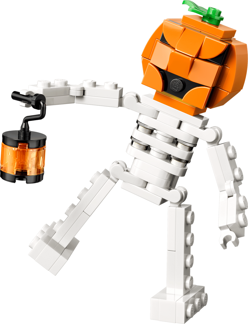 LEGO 30717 Divertido Esqueleto de Halloween con cabeza de calabaza