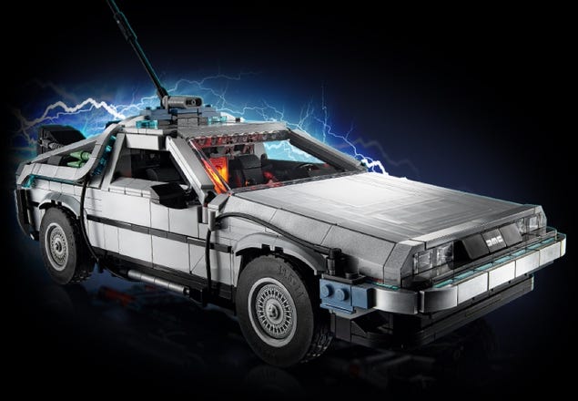  LEGO Icons Back to The Future Time Machine 10300, Model Car  Building Kit Based on The Delorean from The Iconic Movie, Perfect Build for  Teens and Adults Who Love to Create 