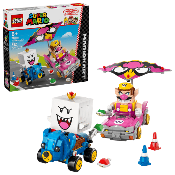 LEGO 72038 Mario Kart™ – Wario et Roi Boo — visuel 2 sur 8