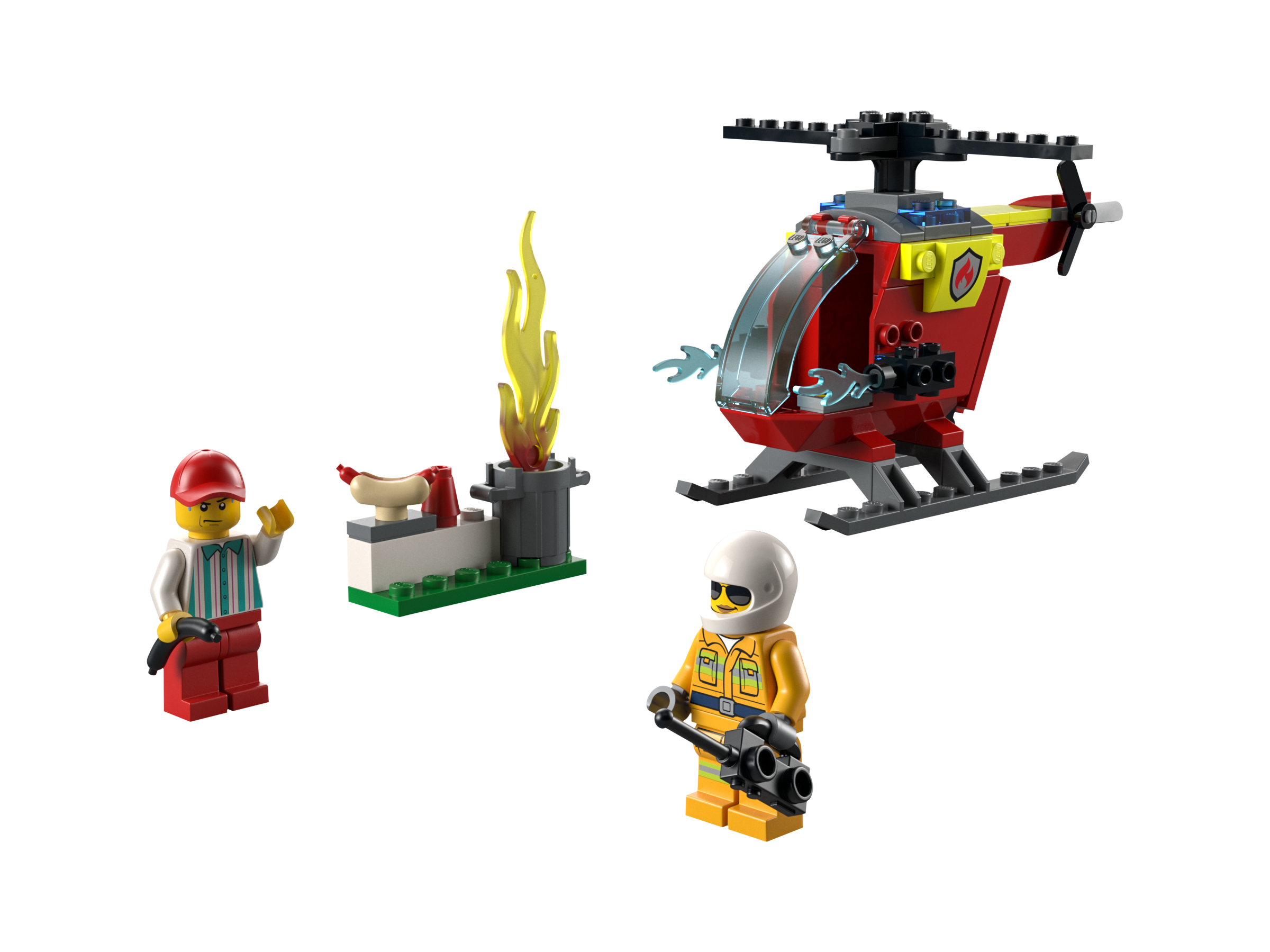 Fire Helicopter 60318 | City online at Official LEGO® Shop US
