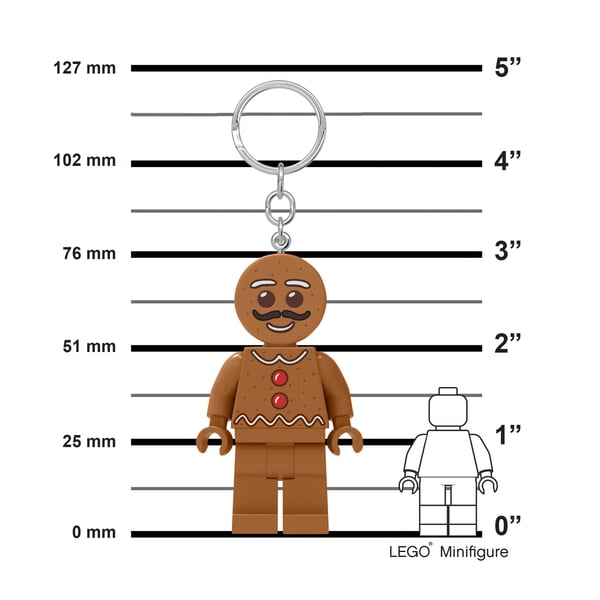 LEGO 5007809 Porte-clés lumineux Petit bonhomme de pain d'épices — visuel 7 sur 8