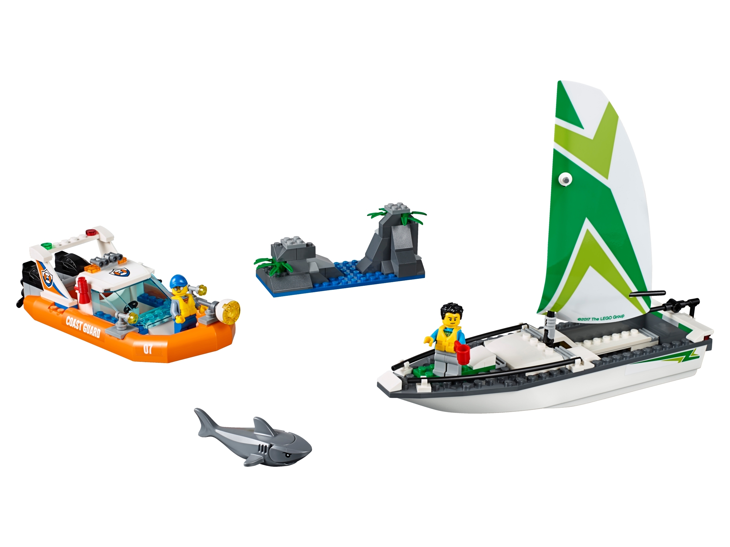 Sailboat Rescue 60168 | City | Buy online at the LEGO® Shop US