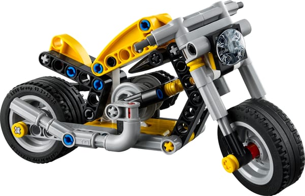 Gul motorcykel