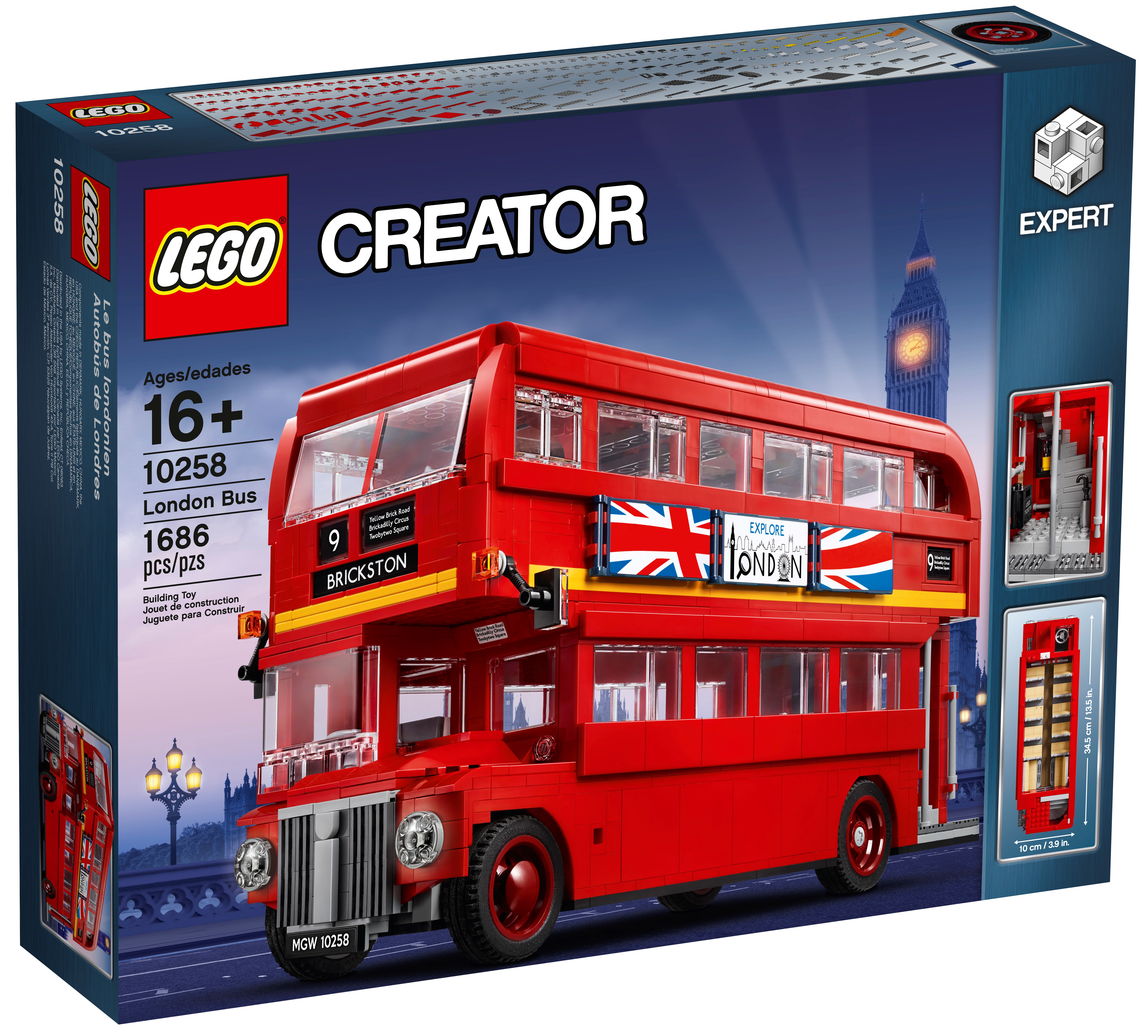 Lego Creator Expert 10258 Londres bus londonien biplan 1686pcs. 