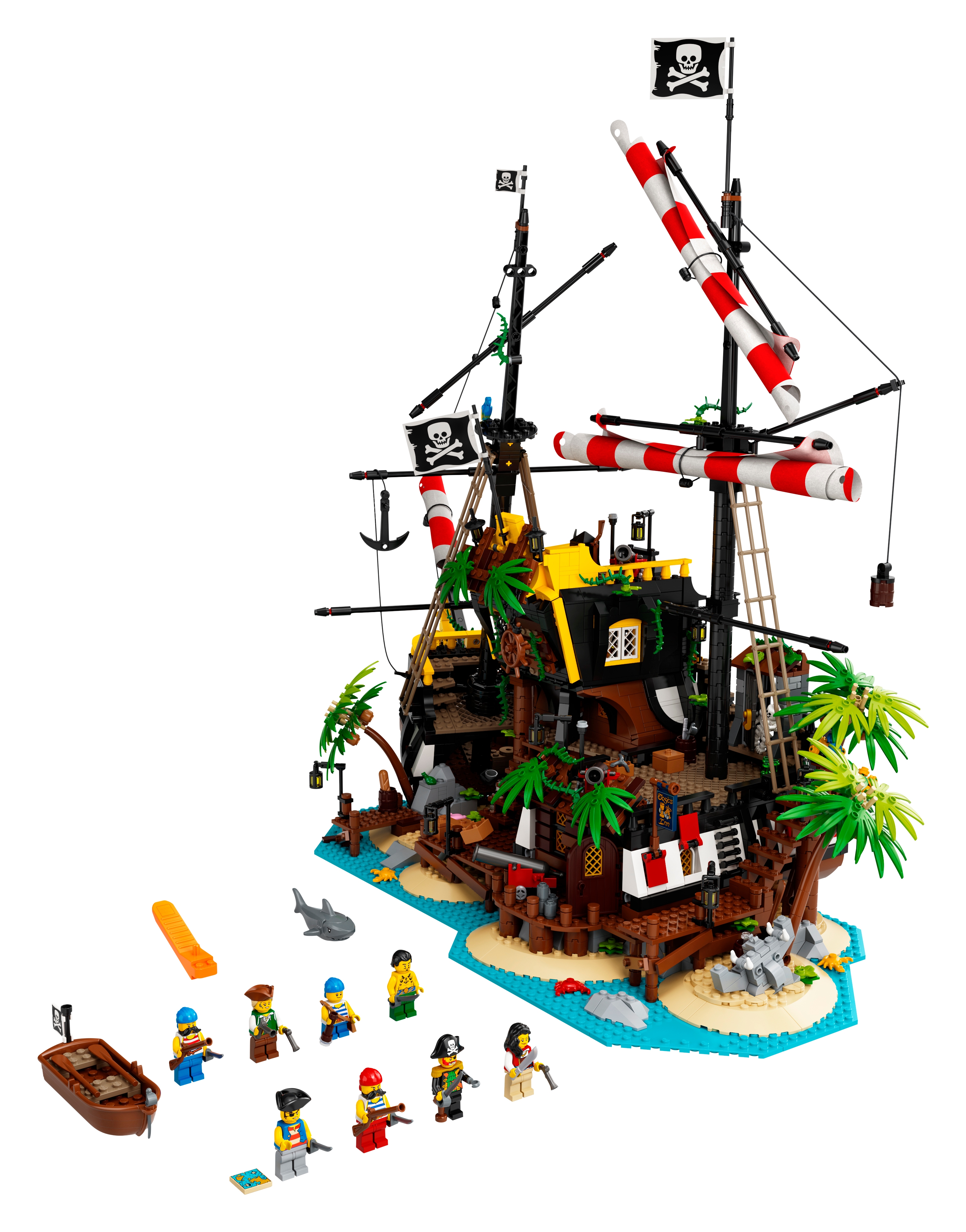 LEGO Mini Figura Porta dai pirati di BARRACUDA Bay Set 21332 