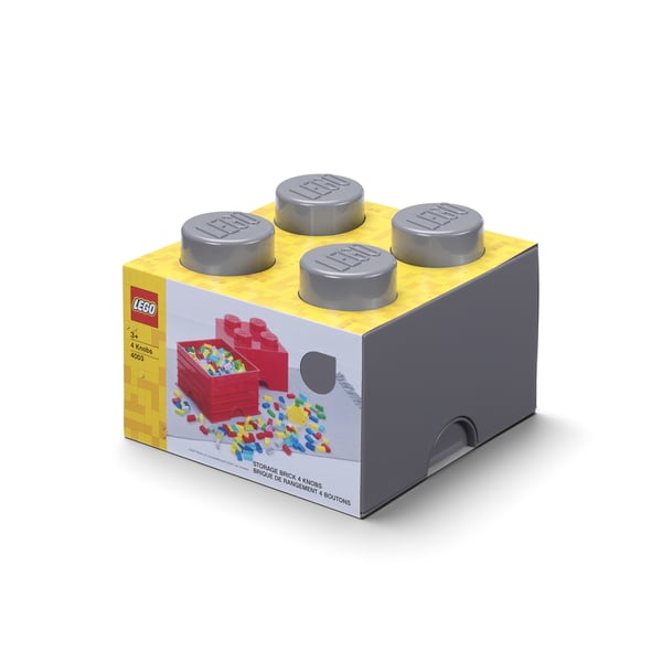LEGO 5006933 Brique de rangement 4 tenons – gris foncé — visuel 2 sur 2