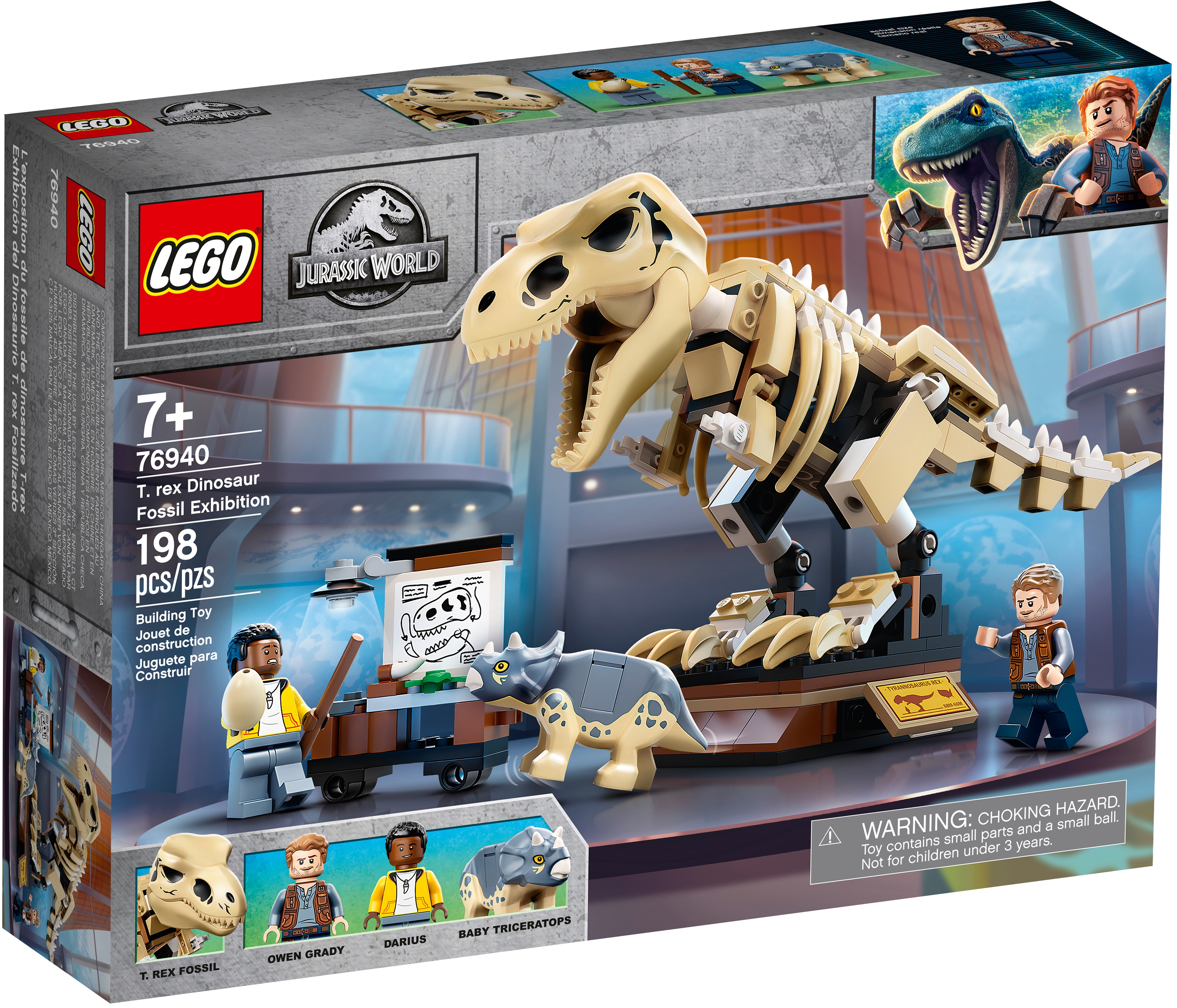 Giant Huge White Dinosaur Figure Building Toy Fit Lego Moc Jurassic White T-rex 