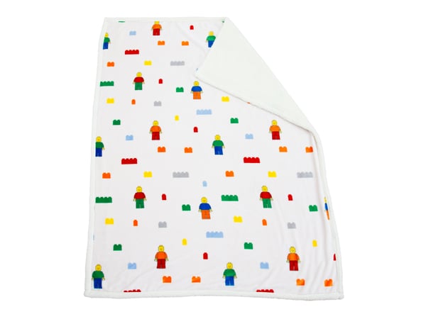 LEGO 5009899 Plaid à revers en sherpa à l’effigie de la marque