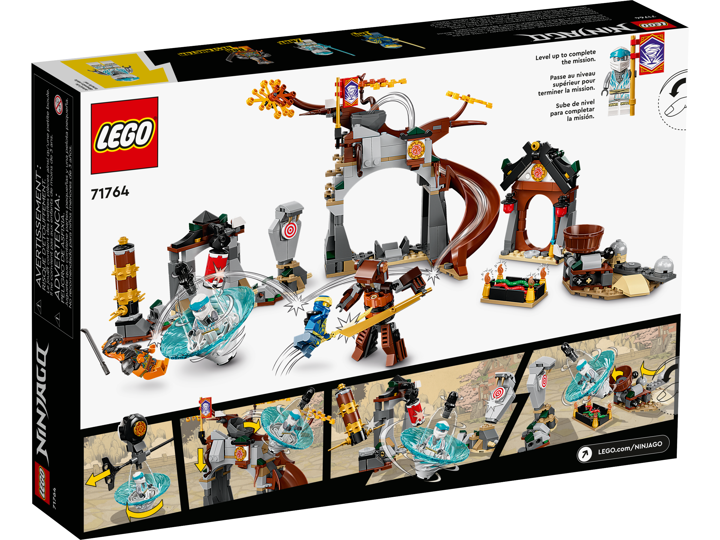  LEGO NINJAGO Ninja Training Center 71764 Building Kit Featuring  NINJAGO Zane and Jay, a Snake Figure and a Spinning Toy; Construction Toys  for Kids Aged 7+ (524 Pieces) : Toys & Games