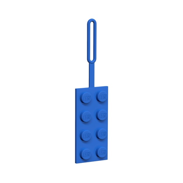 LEGO 5005543 Étiquette de bagage bleue 2x4 — visuel 3 sur 4