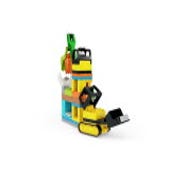 LEGO DUPLO Town 10990 Cantiere Edile con Bulldozer, Betoniera e Gru  Giocattolo, Giocattoli per Bambini con