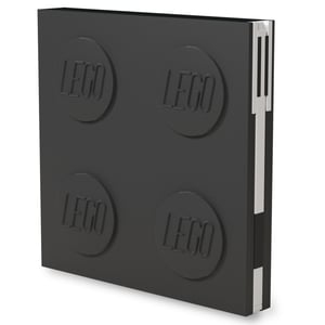 Carnet avec verrou et stylo à encre gel – Noir