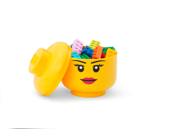 LEGO 5006259 Rangement en forme de tête LEGO® – Mini (fille) — visuel 3 sur 4