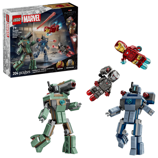 LEGO 76320 Iron Man et War Machine contre les drones de Hammer — visuel 2 sur 8
