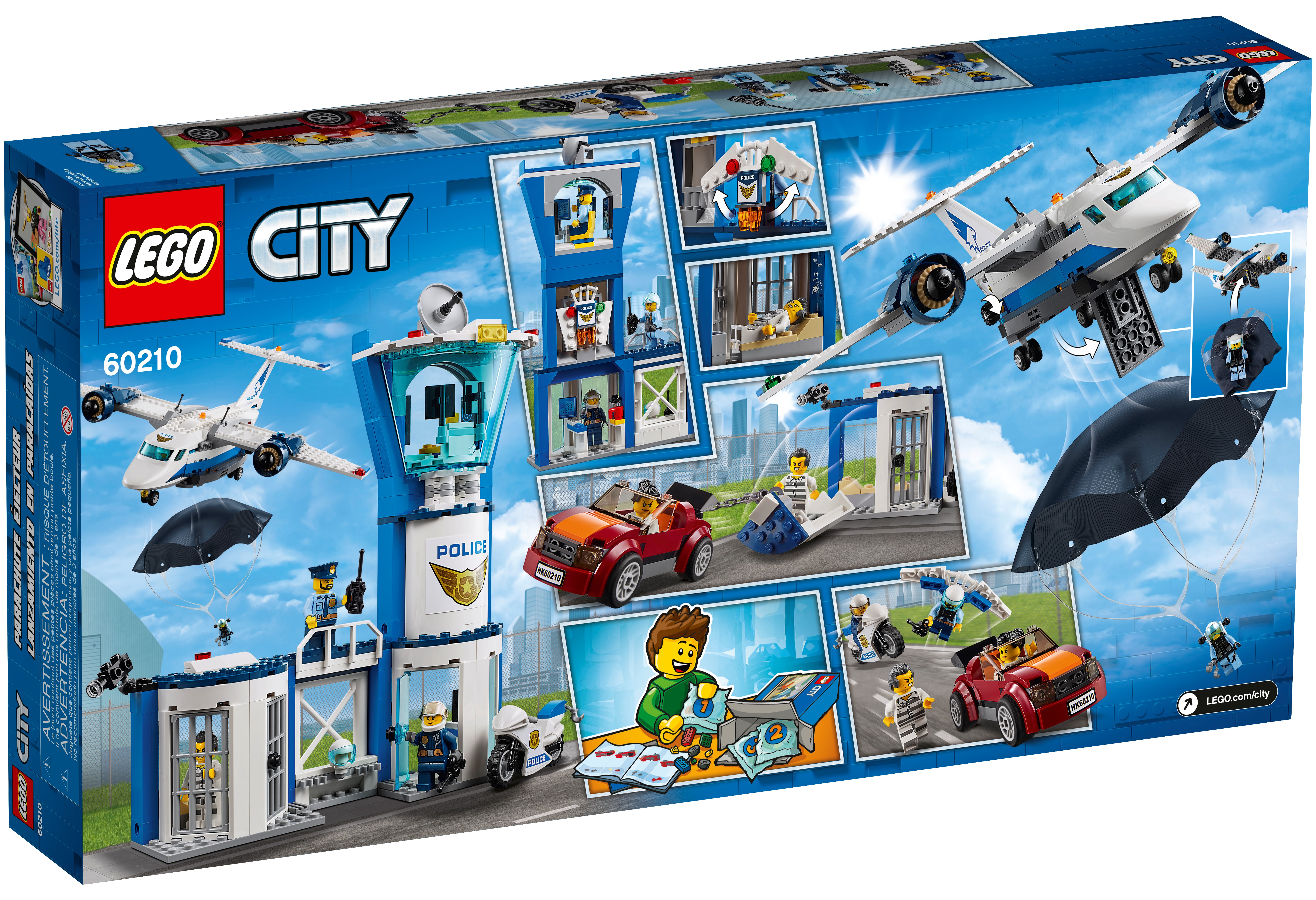 LEGO City Polizei Fliegerstützpunkt 60210 60208 60236 Gerade und T N1/19 
