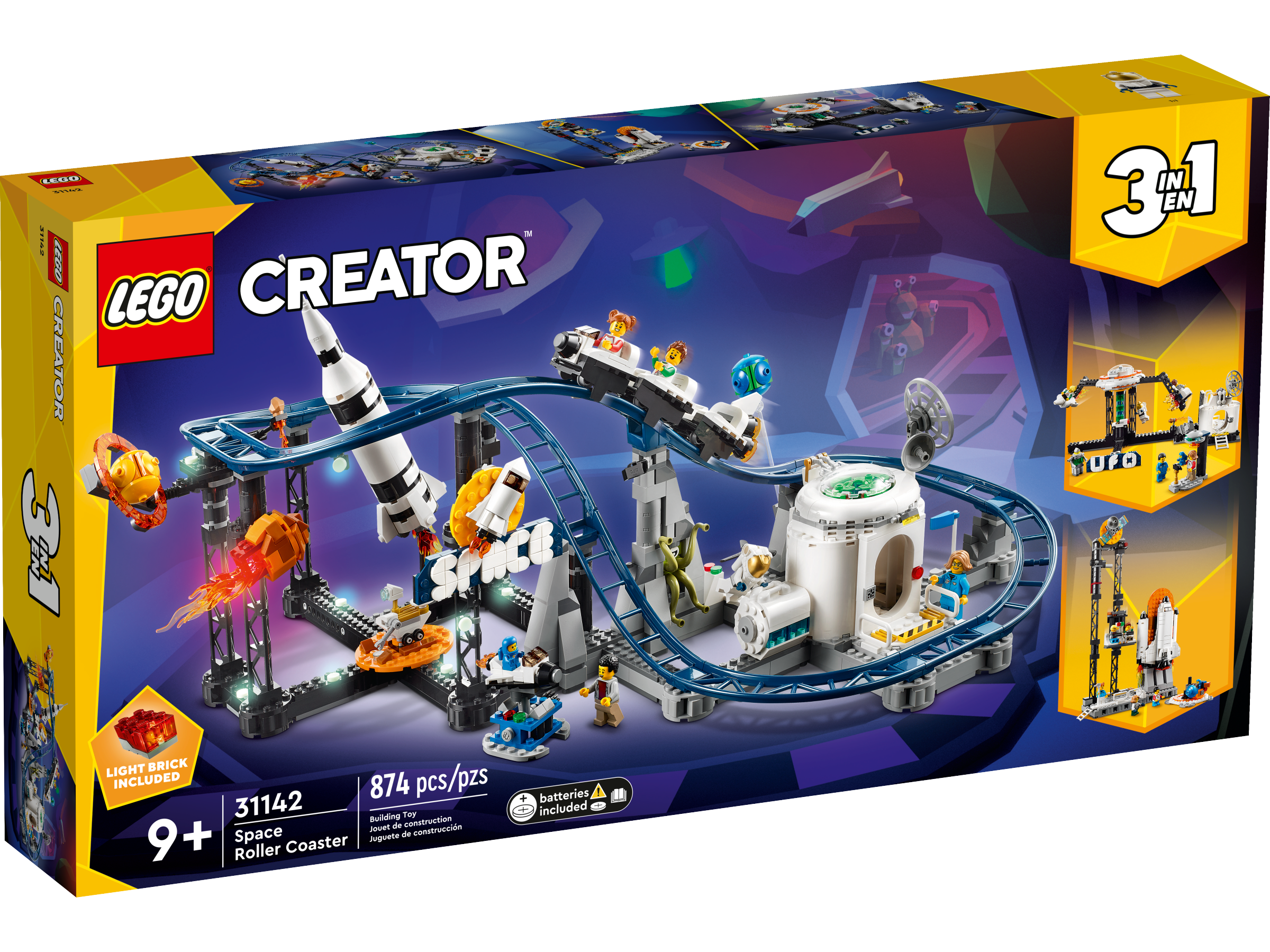 Space Roller Coaster 31142, Creator 3-in-1