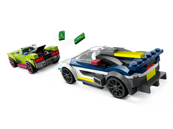 LEGO 60415 La course-poursuite entre la voiture de police et la super voiture — visuel 3 sur 8