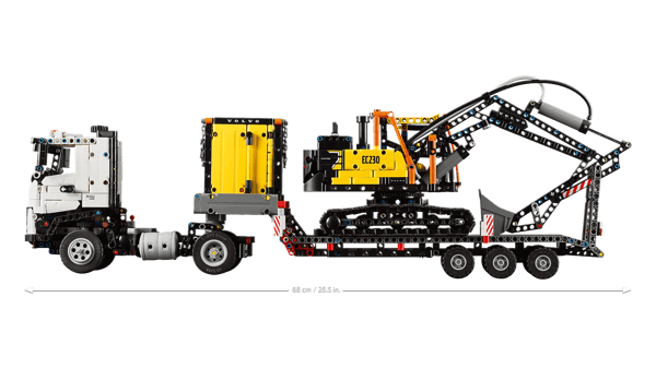 LEGO 42175 Camion Volvo FMX et pelleteuse électrique EC230 — visuel 3 sur 8