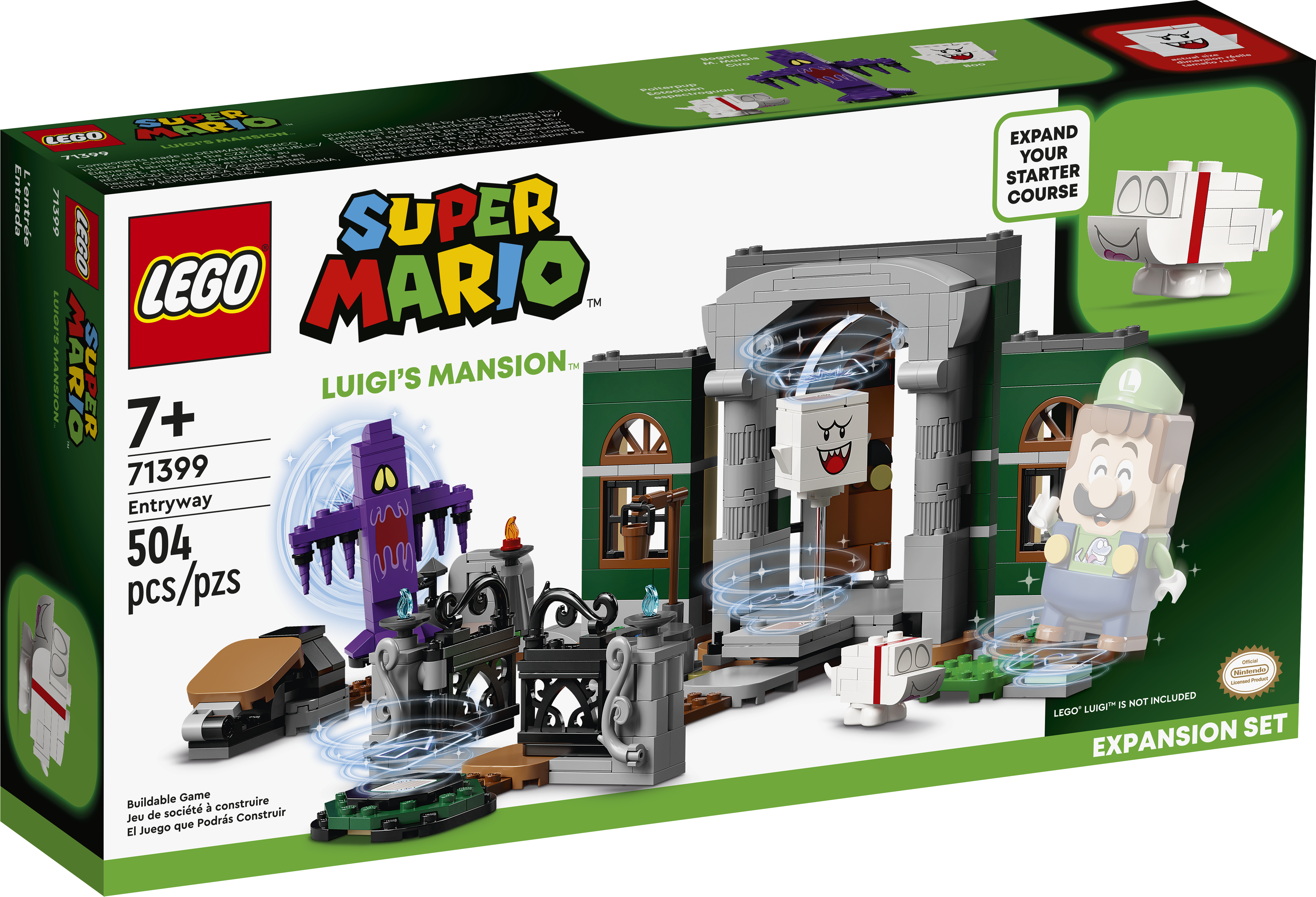Luigi's Mansion™ Entryway Expansion Set 71399 | Mario™ | Buy online at the Official LEGO® Shop US