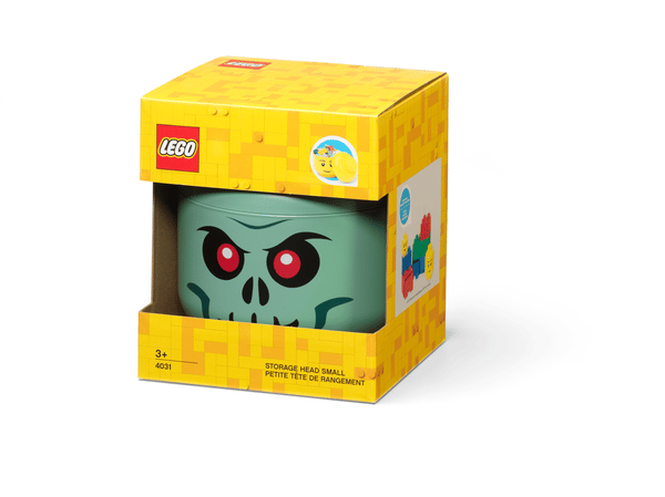 LEGO 5007888 Petite boîte de rangement Tête de squelette – Vert — visuel 2 sur 3