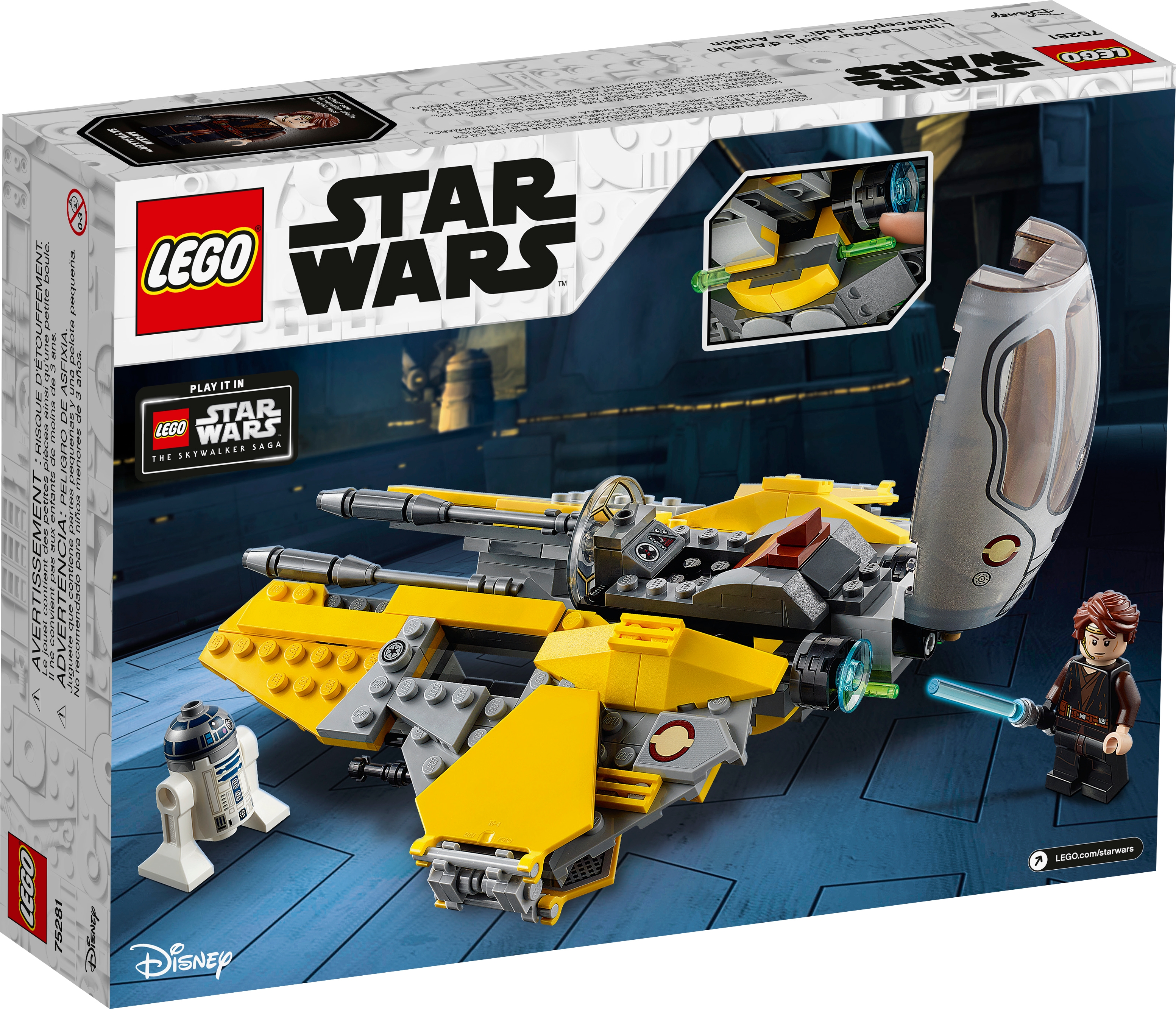 Details about   LEGO Star Wars Anakin’s Jedi Interceptor 75281 Building Toy for Kids 