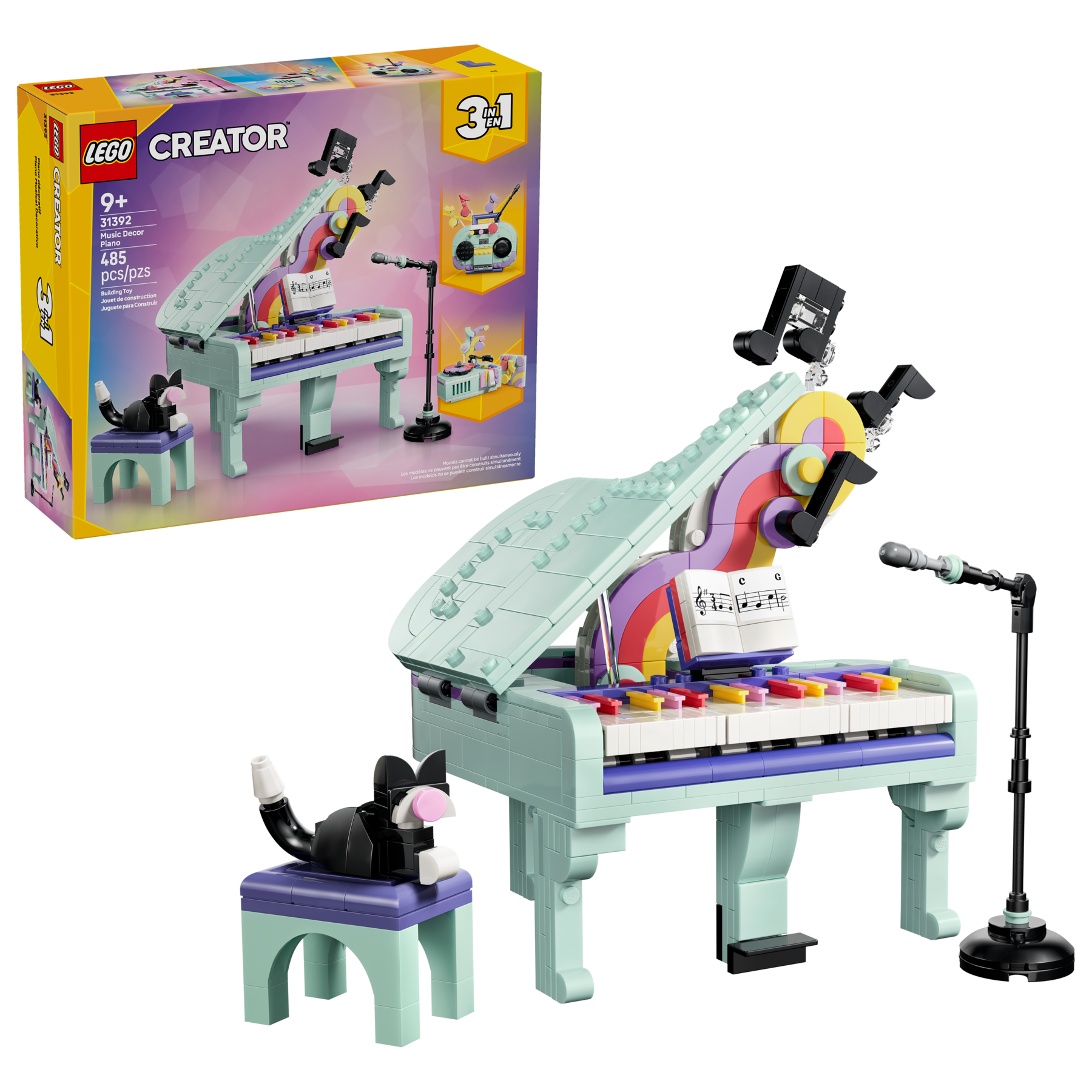 Music Decor Piano with Cat 31392 | Creator 3-in-1 | Buy online at