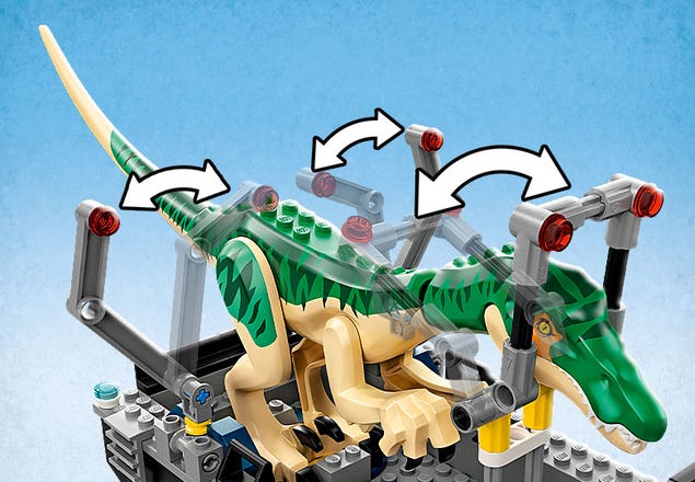 Lego 76942 jurassic world l'évasion en bateau du baryonyx dinosaure bateau jouet  enfants des 8 ans garçon et fille - La Poste
