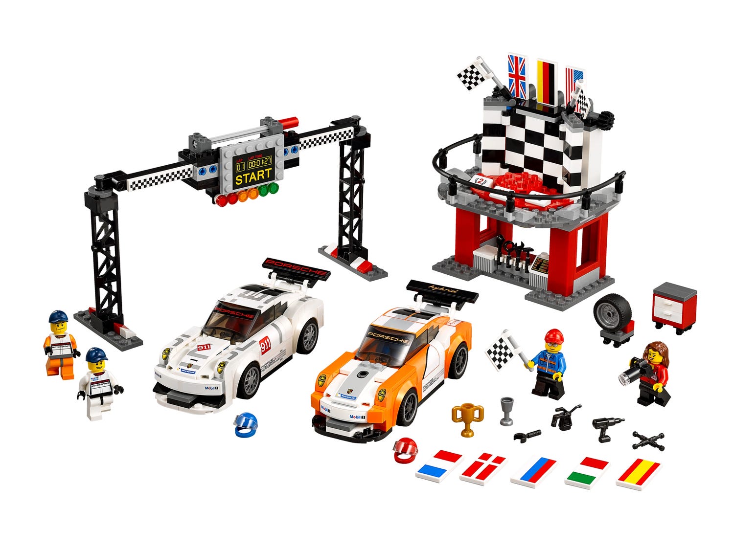 포르쉐 911 Gt 피니시 라인 75912 | 스피드 챔피언 | Lego® Shop Kr