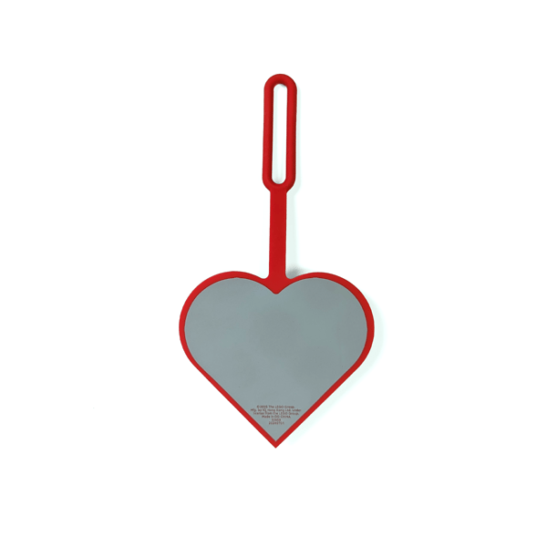 3x3 Heart Bag Tag – Red - Image 3