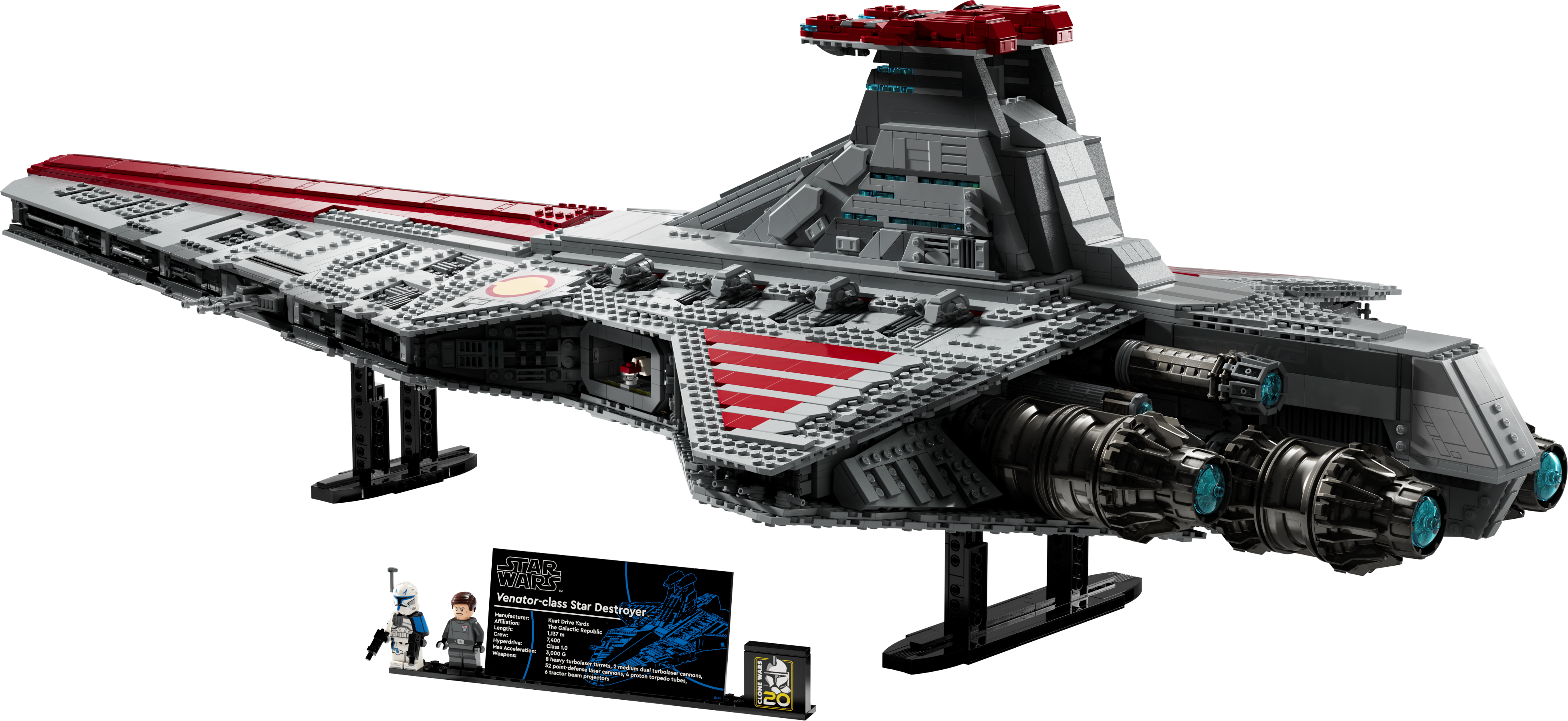LEGO Star Wars Venator-Class Republic Attack Cruiser (8039) (Discontinued  by Manufacturer)