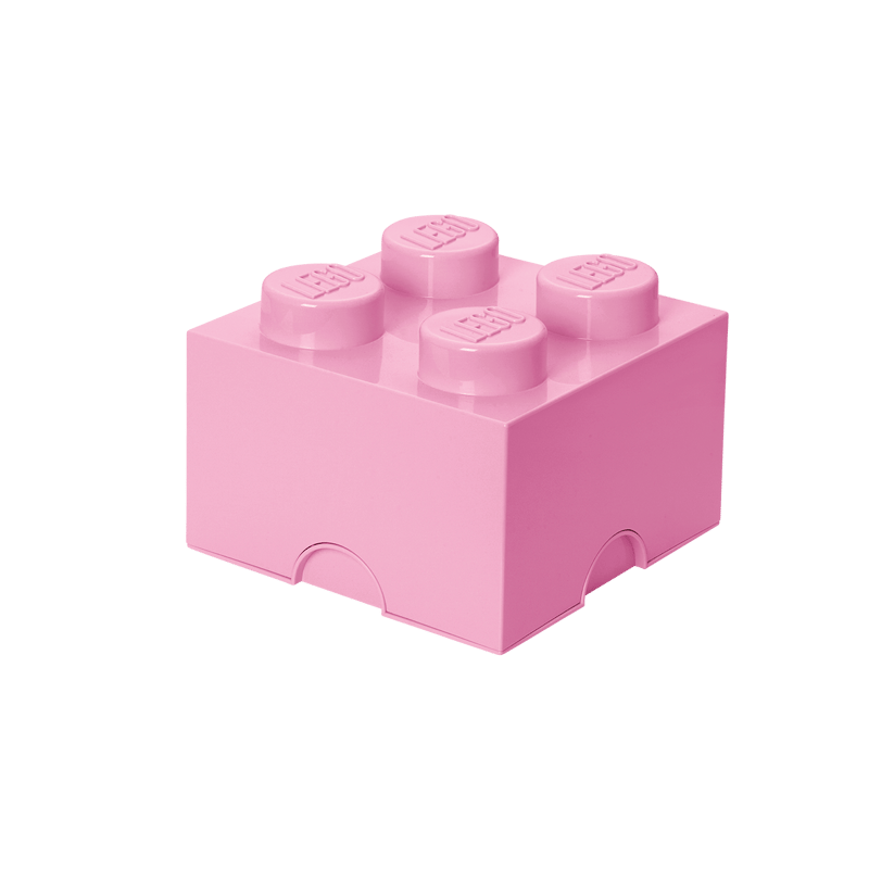 Le set LEGO 5007267 Brique de rangement 4 tenons - violet clair