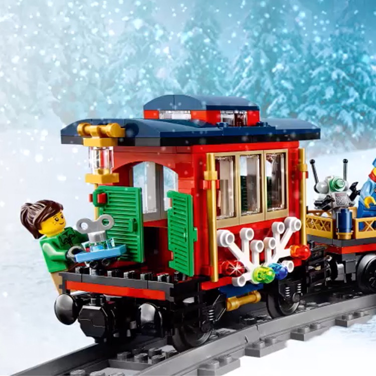 lego christmas train set