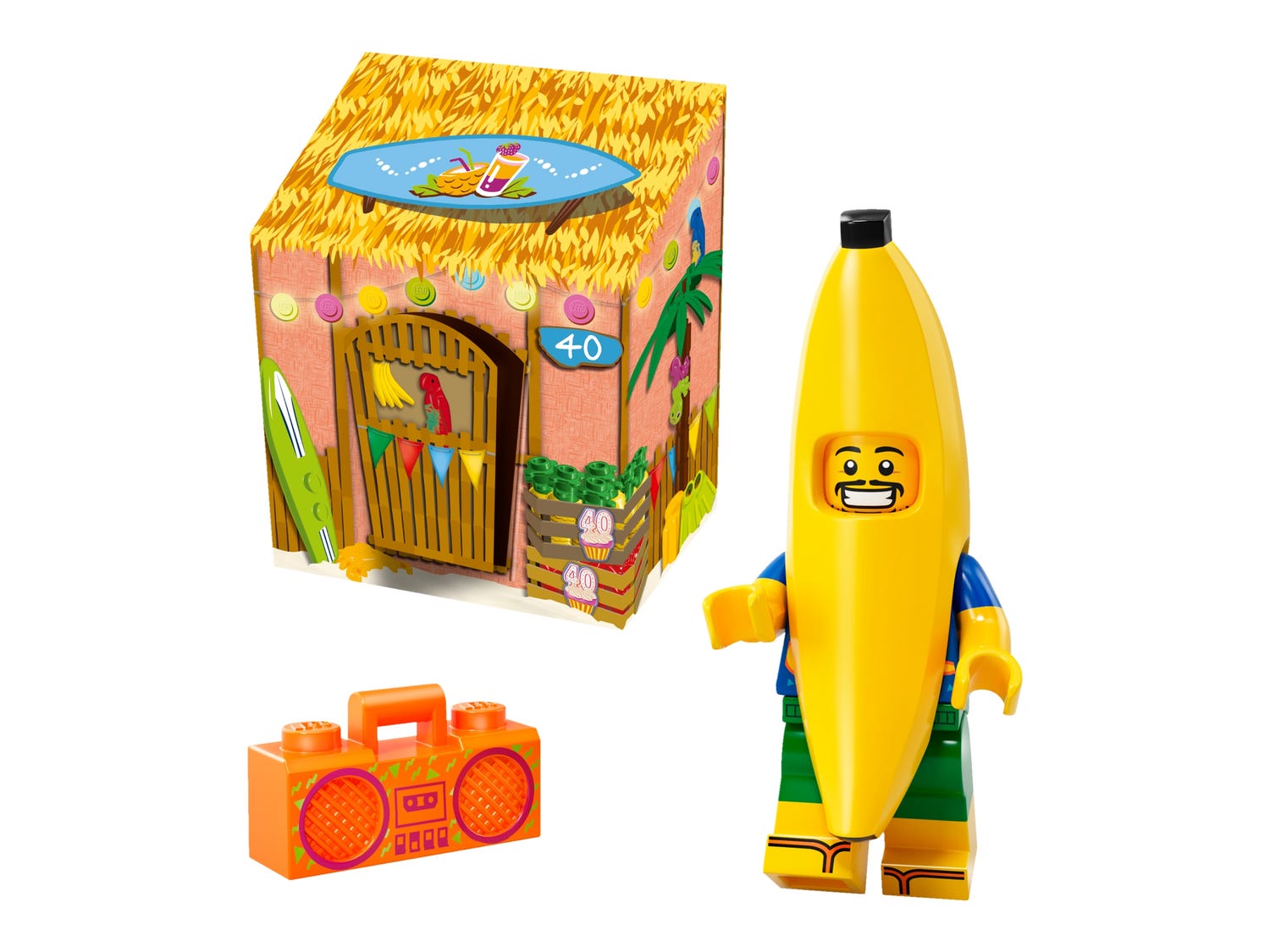 Llavero Banana Guy Lego