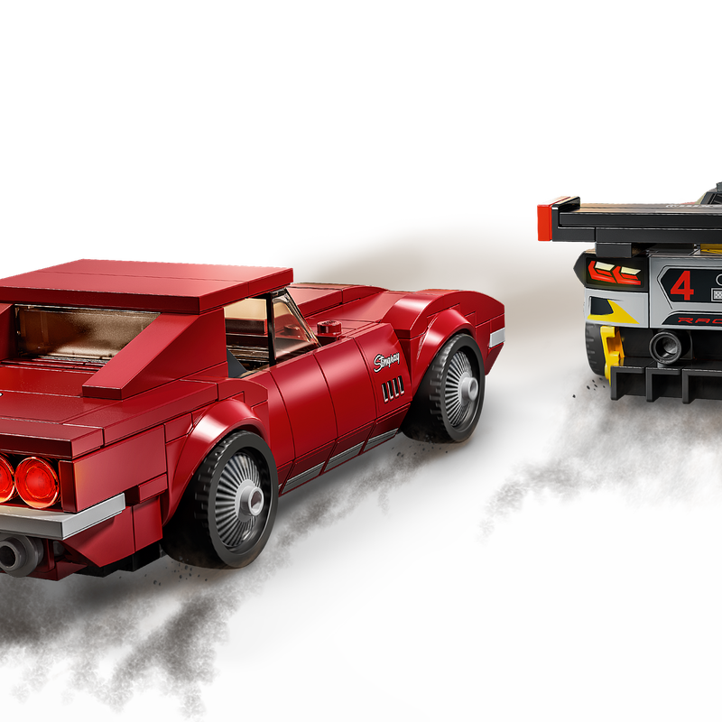 Chevrolet Corvette C8.R Race Car and 1969 Chevrolet Corvette