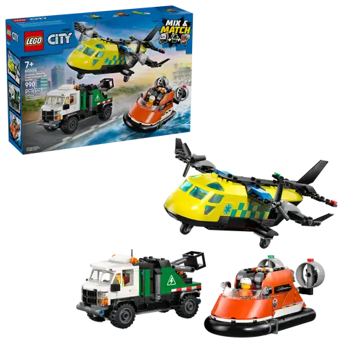 Lego City 60505 Aeroplane Service Truck & Hovercraft Remix