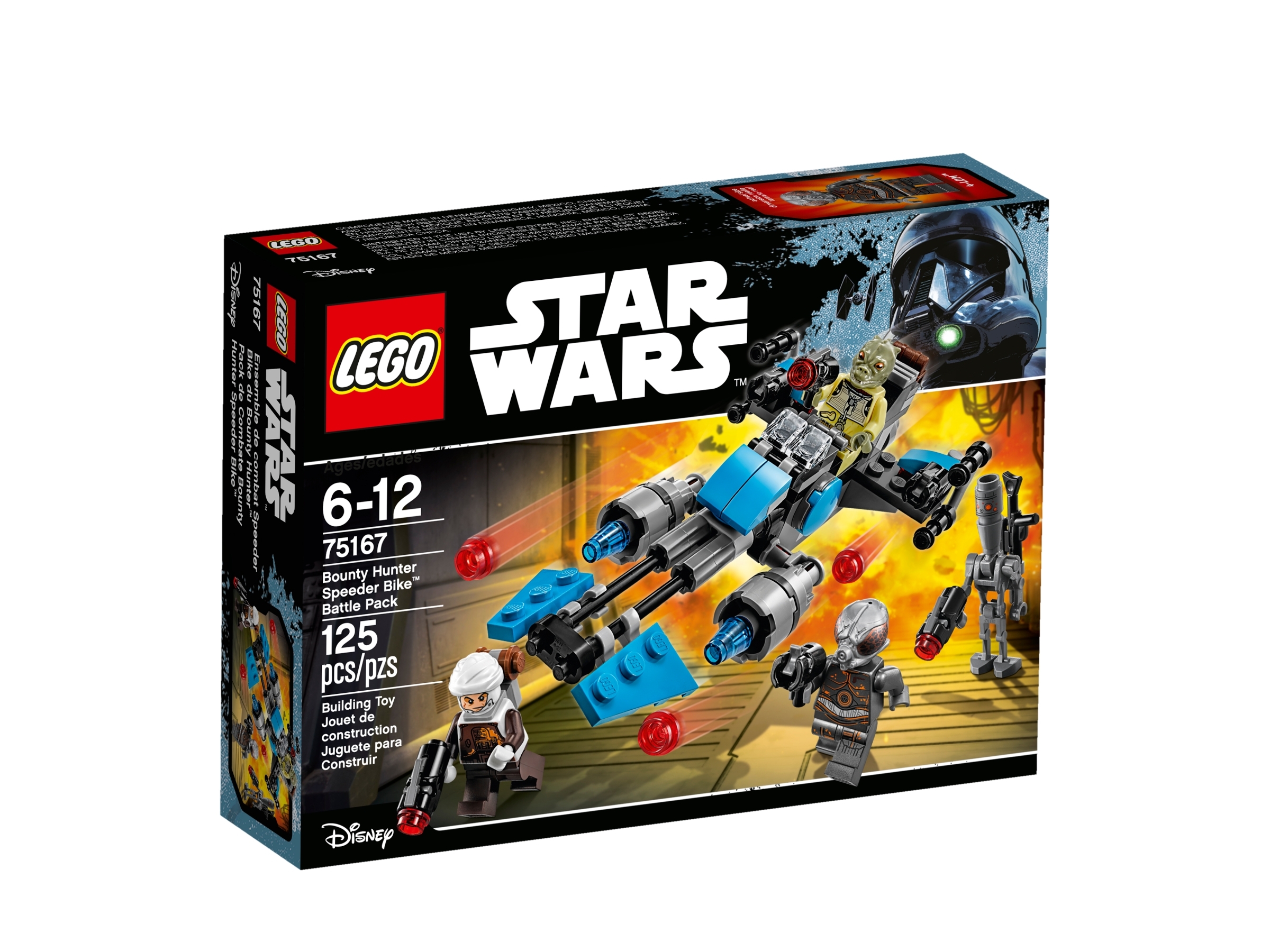 NEW LEGO STAR WARS DENGAR MINIFIGURE FIGURE 75167 BOUNTY HUNTER & BLASTER 