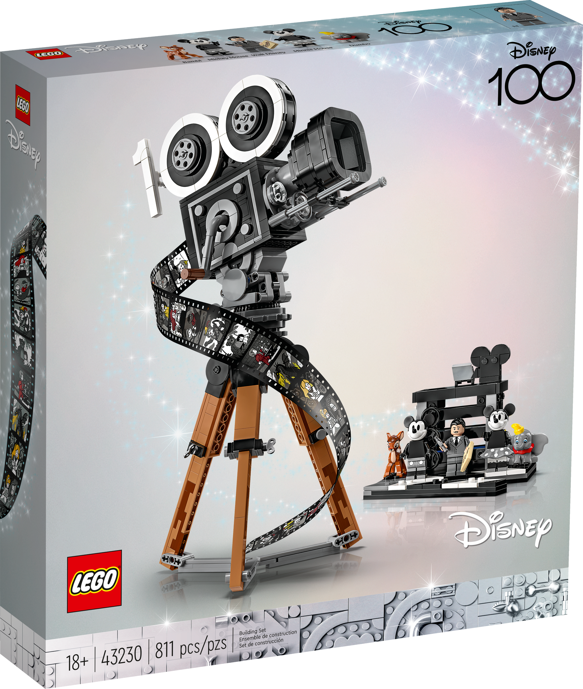 LEGO Disney 43230 La Caméra Hommage a Walt Disney, Maquette pour Adultes,  avec Mickey et Minnie Mouse - ADMI