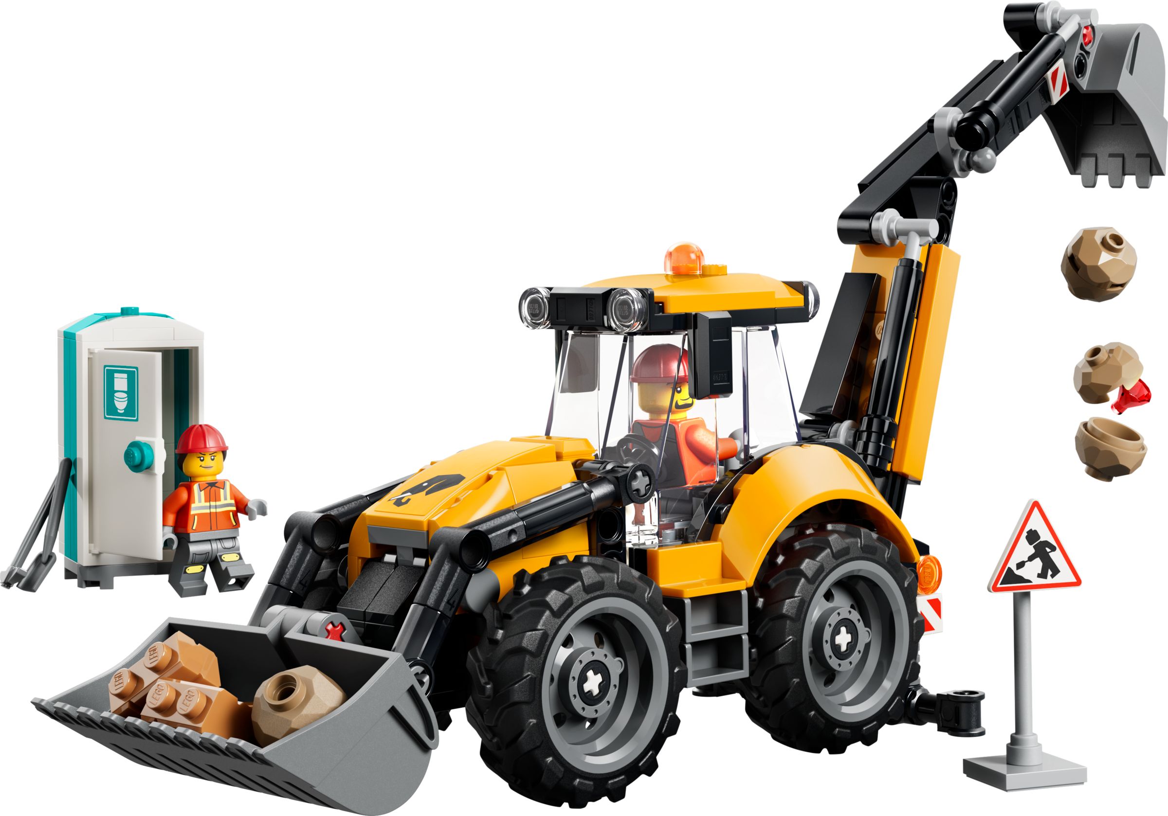Set  LEGO City 60480 Le tractopelle jaune