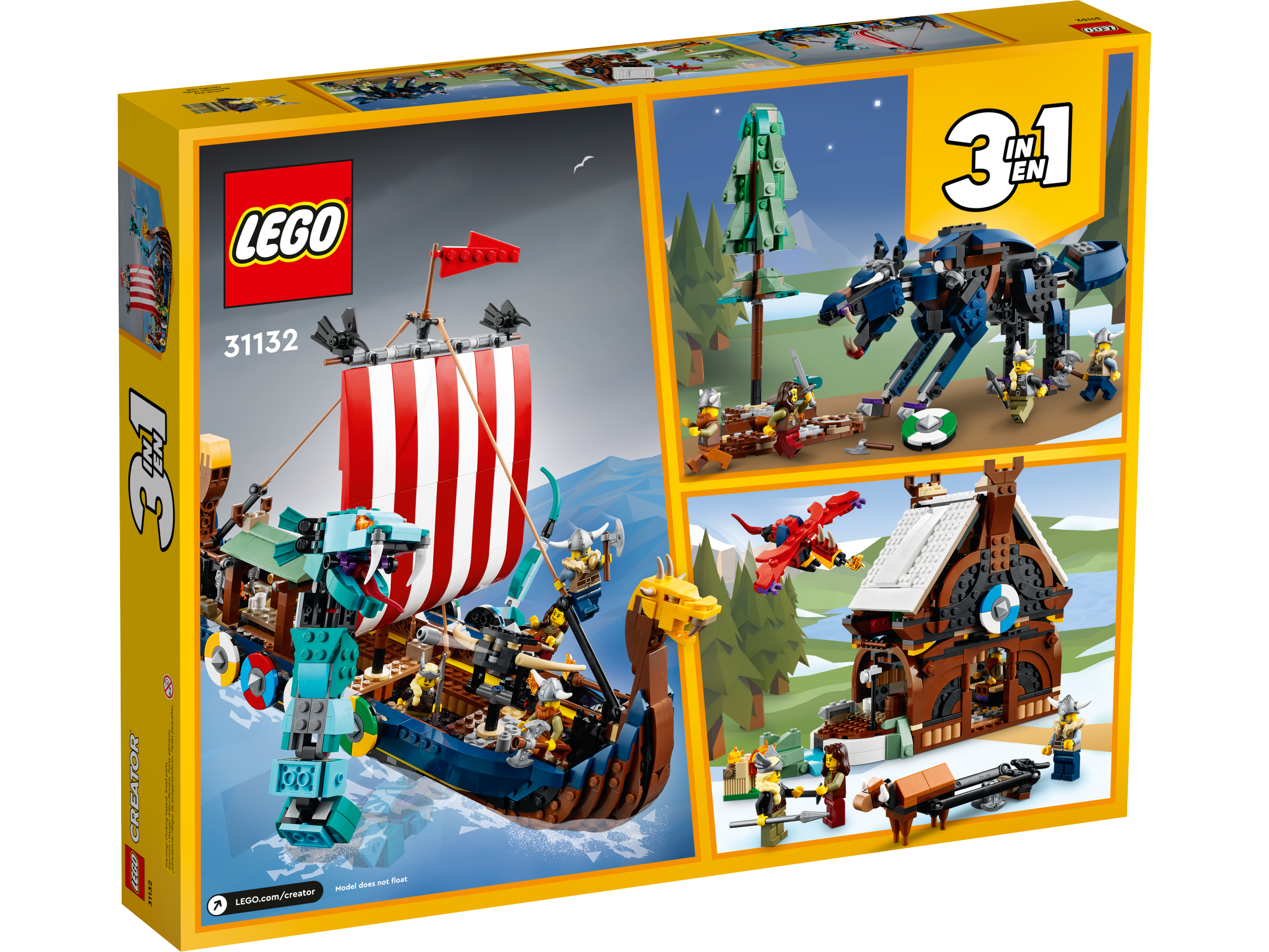 Vittig instinkt At bygge Viking Ship and the Midgard Serpent 31132 | Creator 3-in-1 | Buy online at  the Official LEGO® Shop US