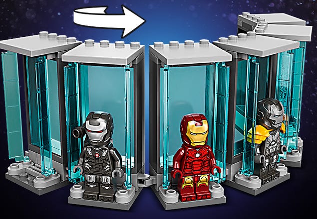 LEGO 76216 Iron Man Armoury, 5702017154596