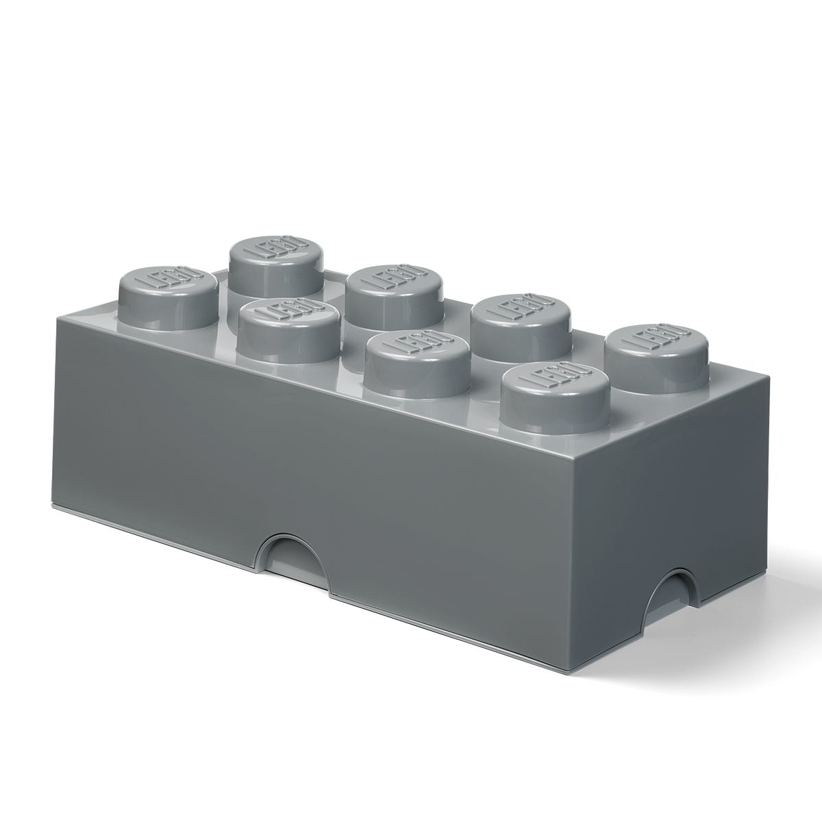 8-Stud Storage Brick - Gray