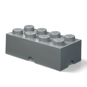 La brique de rangement 8 tenons – gris