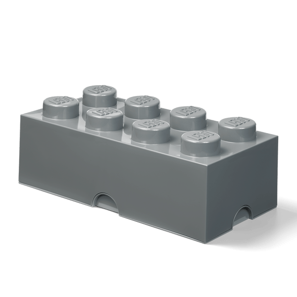 LEGO 5006915 La brique de rangement 8 tenons – gris