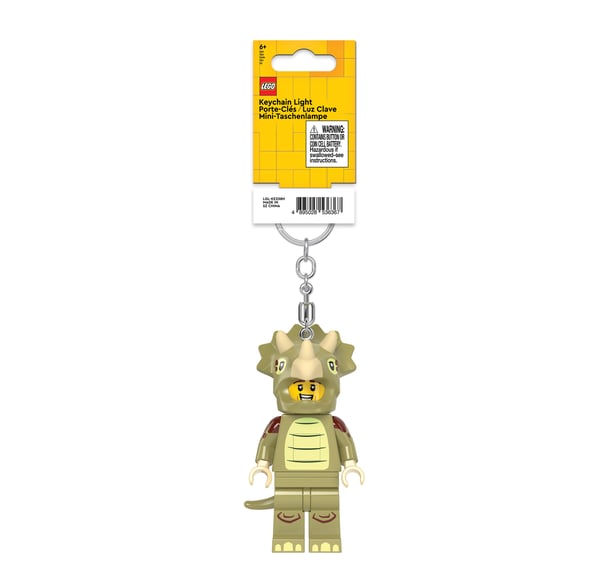 LEGO 5009481 Porte-clés lumineux Le fan en costume de tricératops — visuel 2 sur 8
