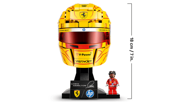 LEGO 43022 Scuderia Ferrari HP Casque de Lewis Hamilton — visuel 4 sur 8