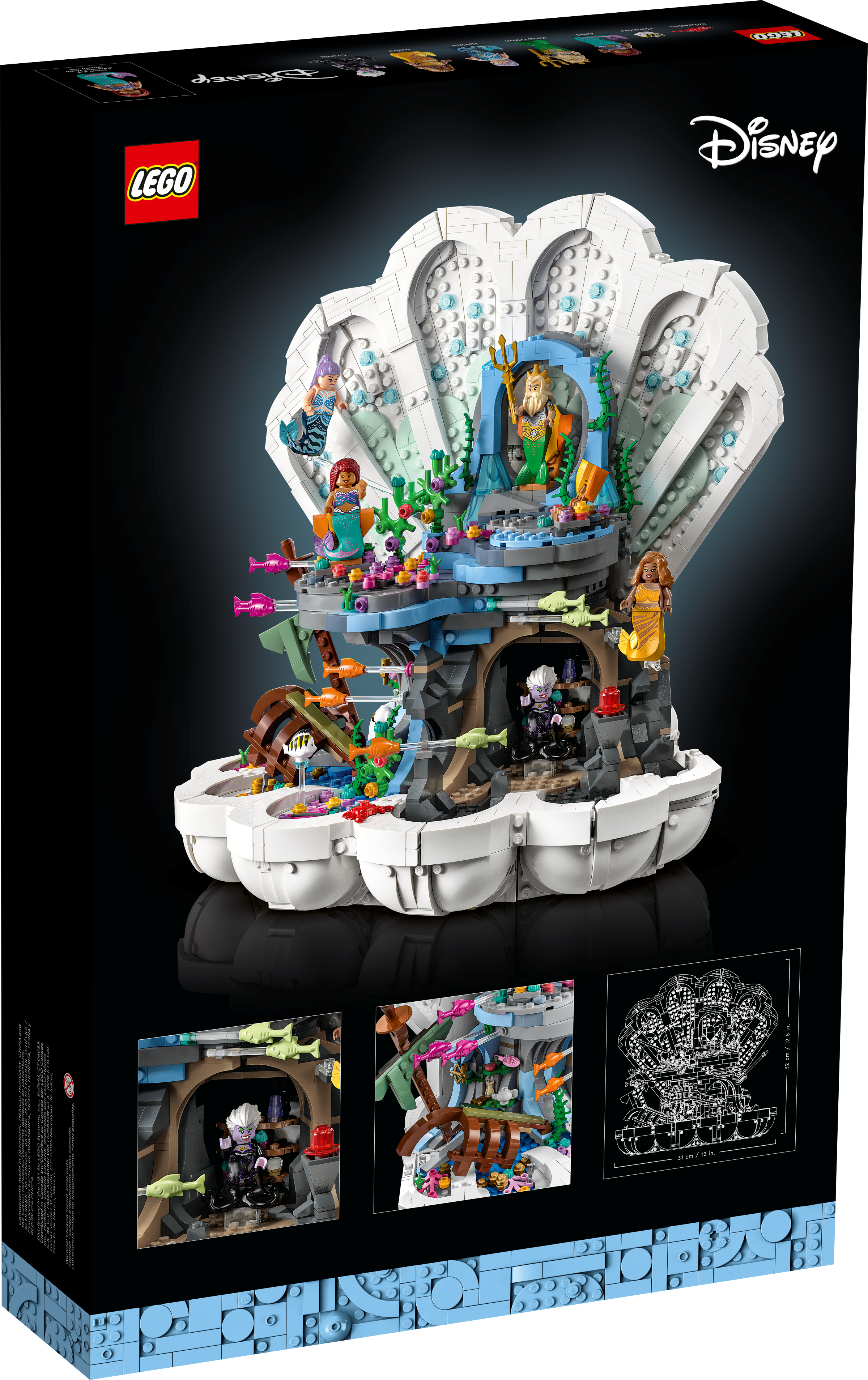 veltalende Forladt Såkaldte The Little Mermaid Royal Clamshell 43225 | Disney™ | Buy online at the  Official LEGO® Shop US