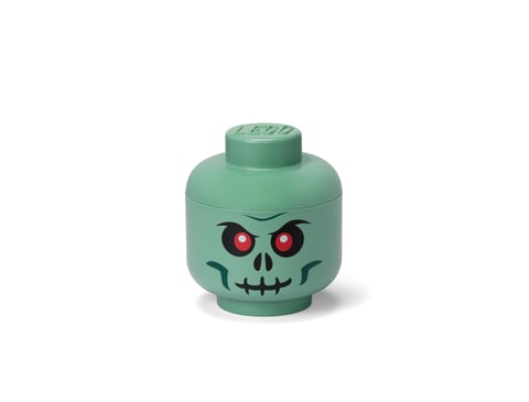 LEGO 5007888 Petite boîte de rangement Tête de squelette - Vert