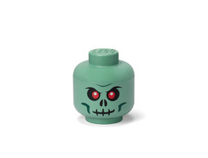 Petite boîte de rangement Tête de squelette – Vert